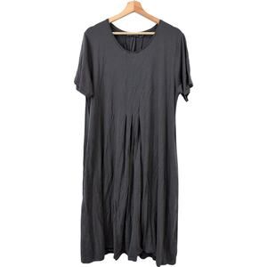 Gudrun Sjoden Dress Womens XL - Gray Midi Shift Soft Lyocell - Has Flaws